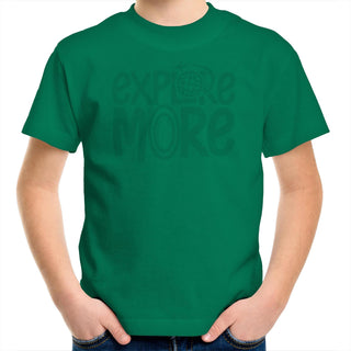 Explore More All Green Kids/Youth T-Shirt 4-14
