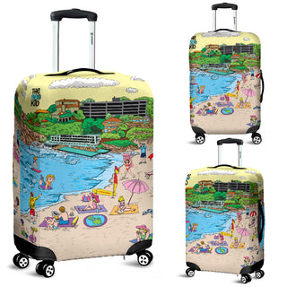 Geo in Bondi Beach Luggage Cover