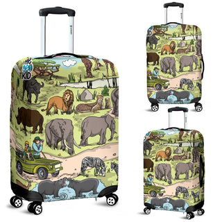 Geo on African Safari Luggage Cover